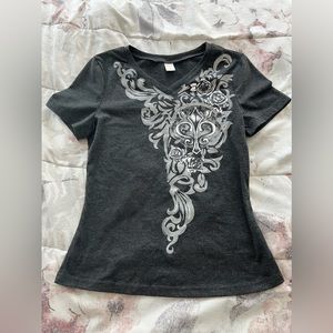 Grunge V-Neck T Shirt